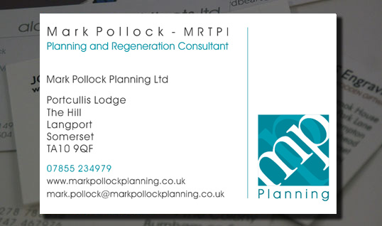 mark pollock business card design